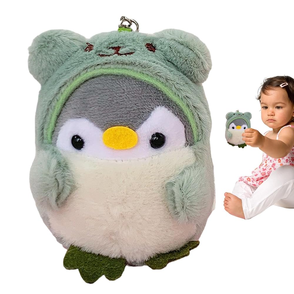 ペンギン ぬいぐるみ キーチェーン ペンギンのぬいぐるみ キーチェーン付き - メルカリ
